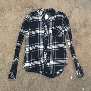 A&F navy flannel